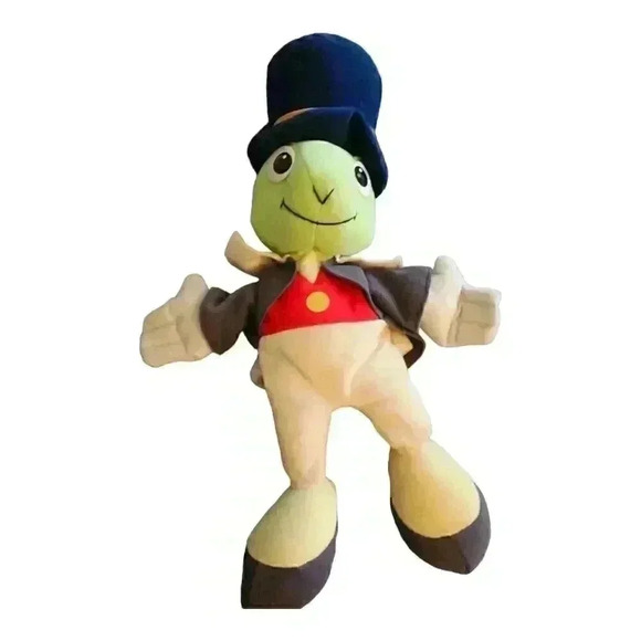 Disney Other - Vintage Disney Plush Jiminy Cricket  Puppet Stuffed Animal Toy Pinocchio 17"